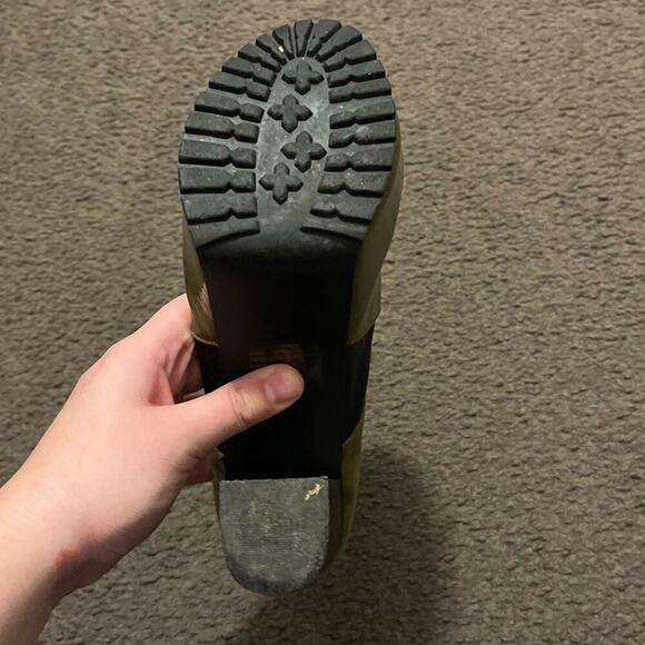 Matiko AI Colorblock Leather Lace Up Platform Heeled Boots - Picture 11 of 13